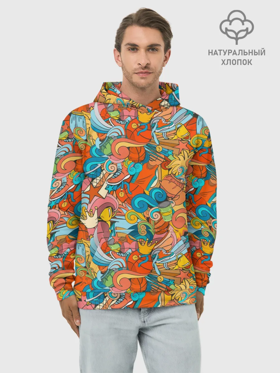 Худи мужской база хлопок / Basketball