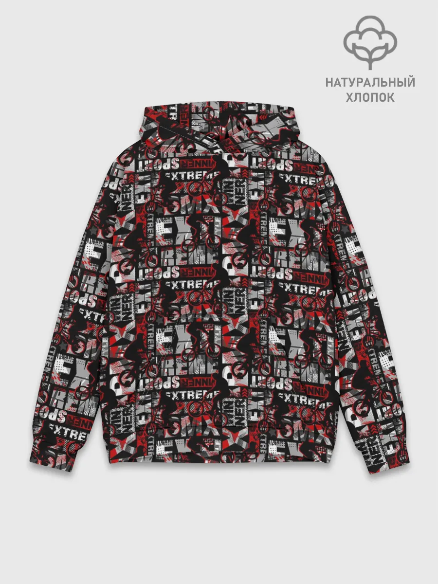 Худи мужской база хлопок / EXTREME SPORT BMX