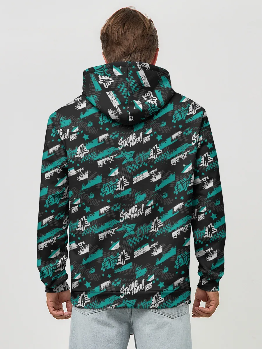 Худи мужской база хлопок / Strong Power