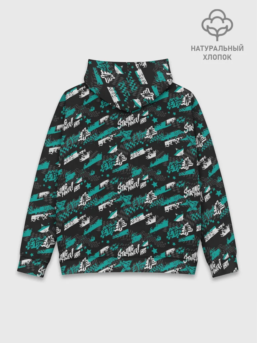 Худи мужской база хлопок / Strong Power