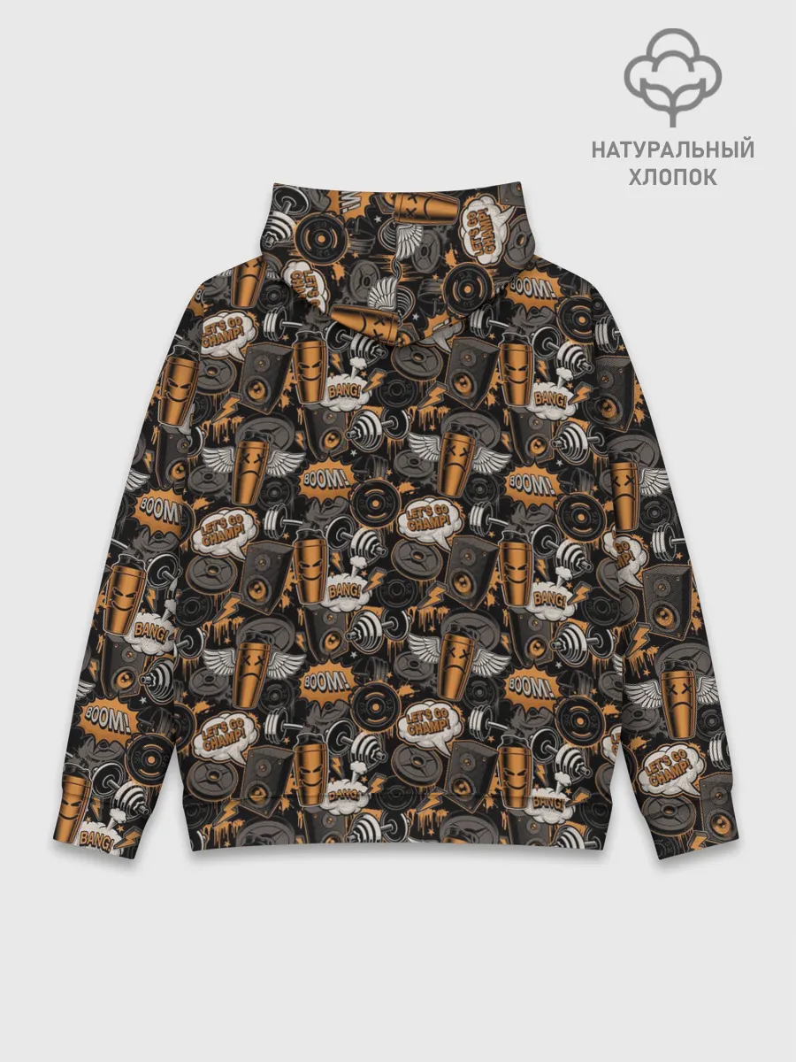 Худи мужской база хлопок / Качалка