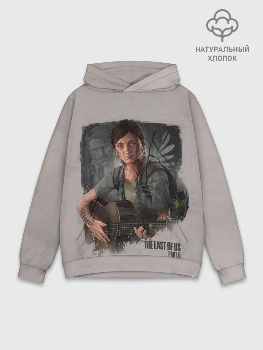 Худи мужской база хлопок / Элли с гитарой