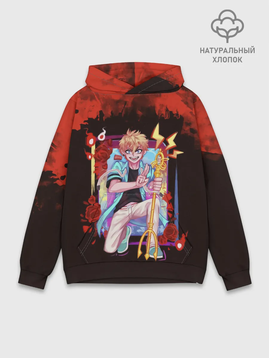 Худи мужской база хлопок / Ко Минамото | Туалетный мальчик Ханако-кун