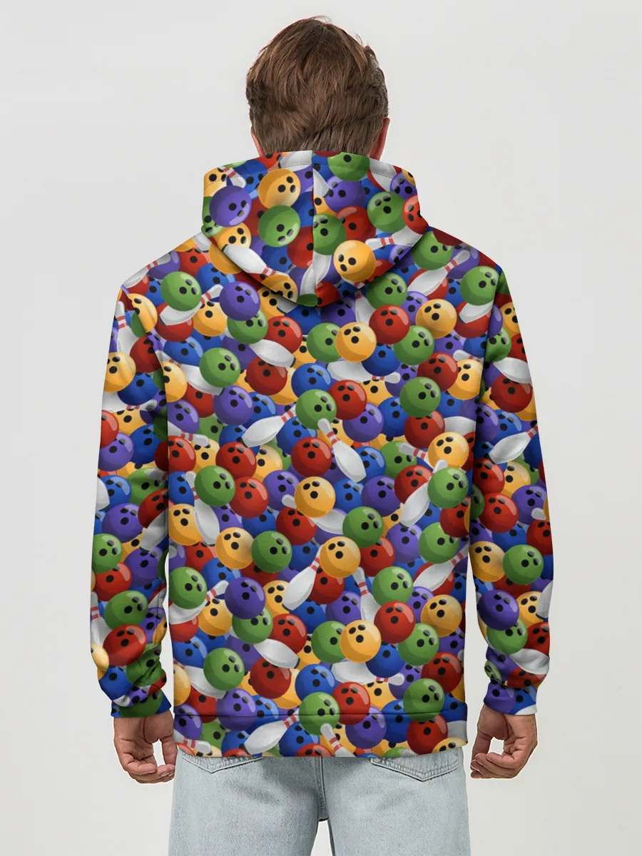 Худи мужской база хлопок / Боулинг