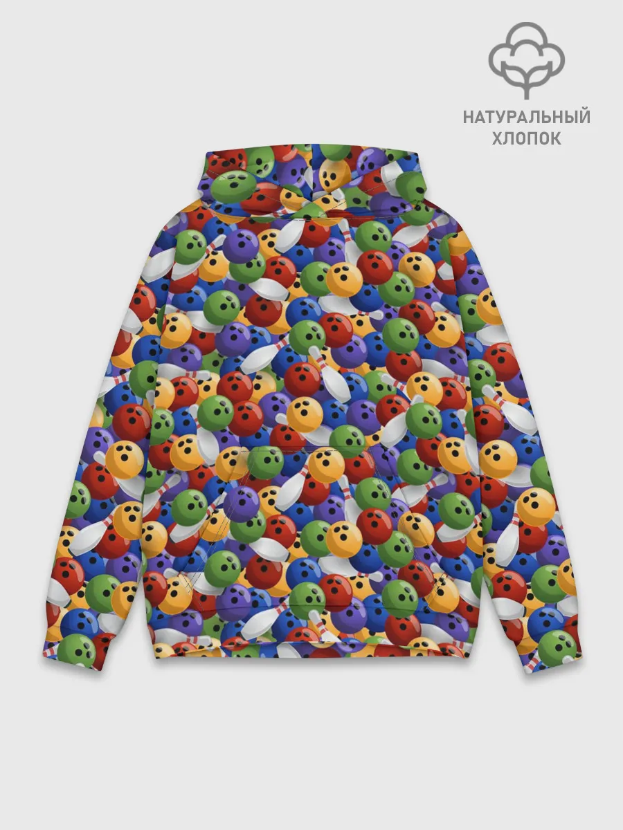 Худи мужской база хлопок / Боулинг