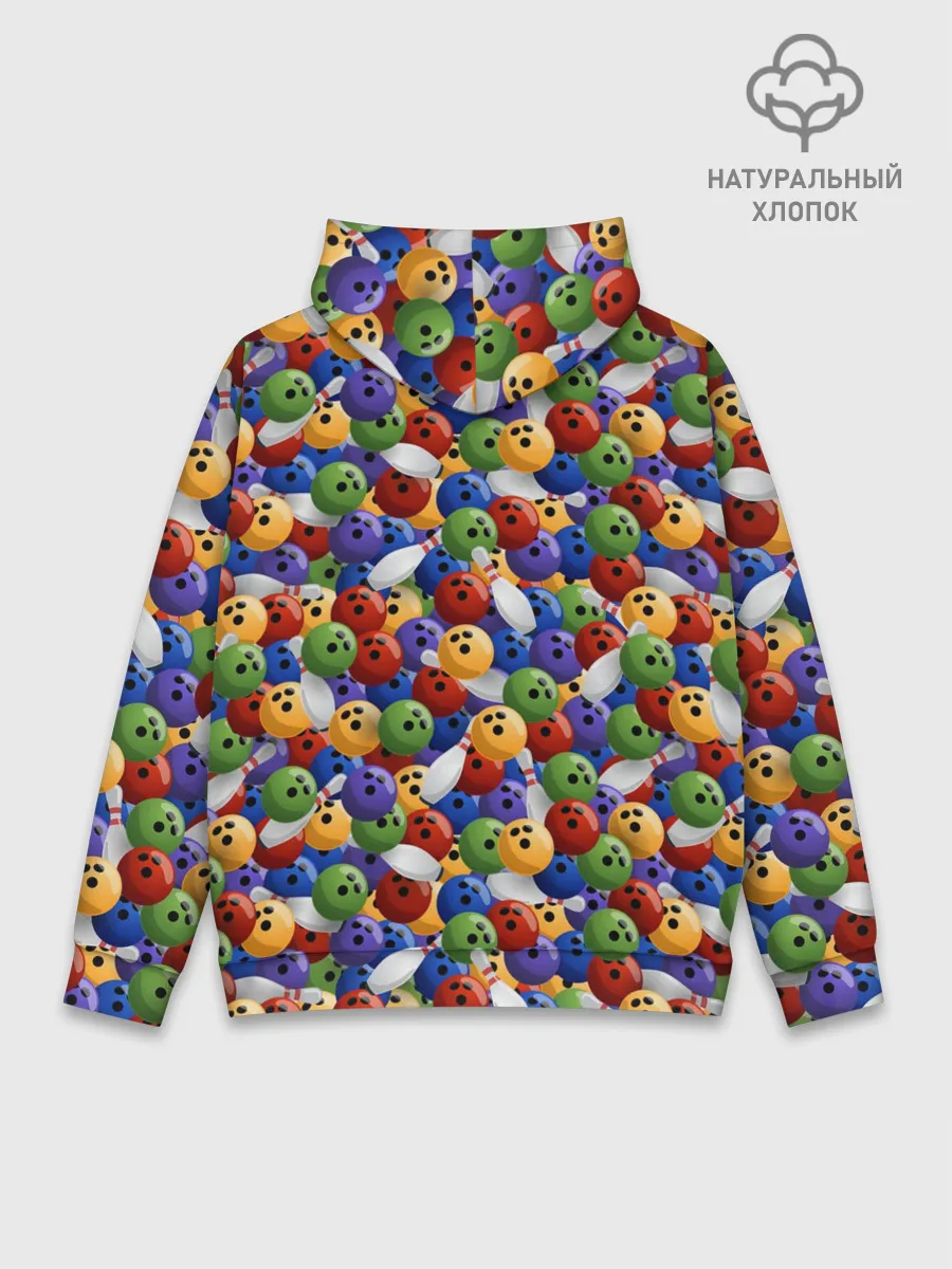 Худи мужской база хлопок / Боулинг