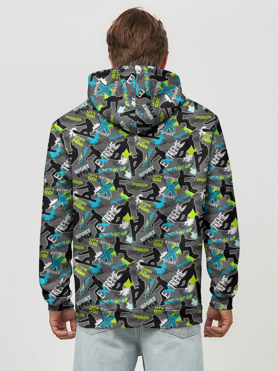 Худи мужской база хлопок / Сноуборд