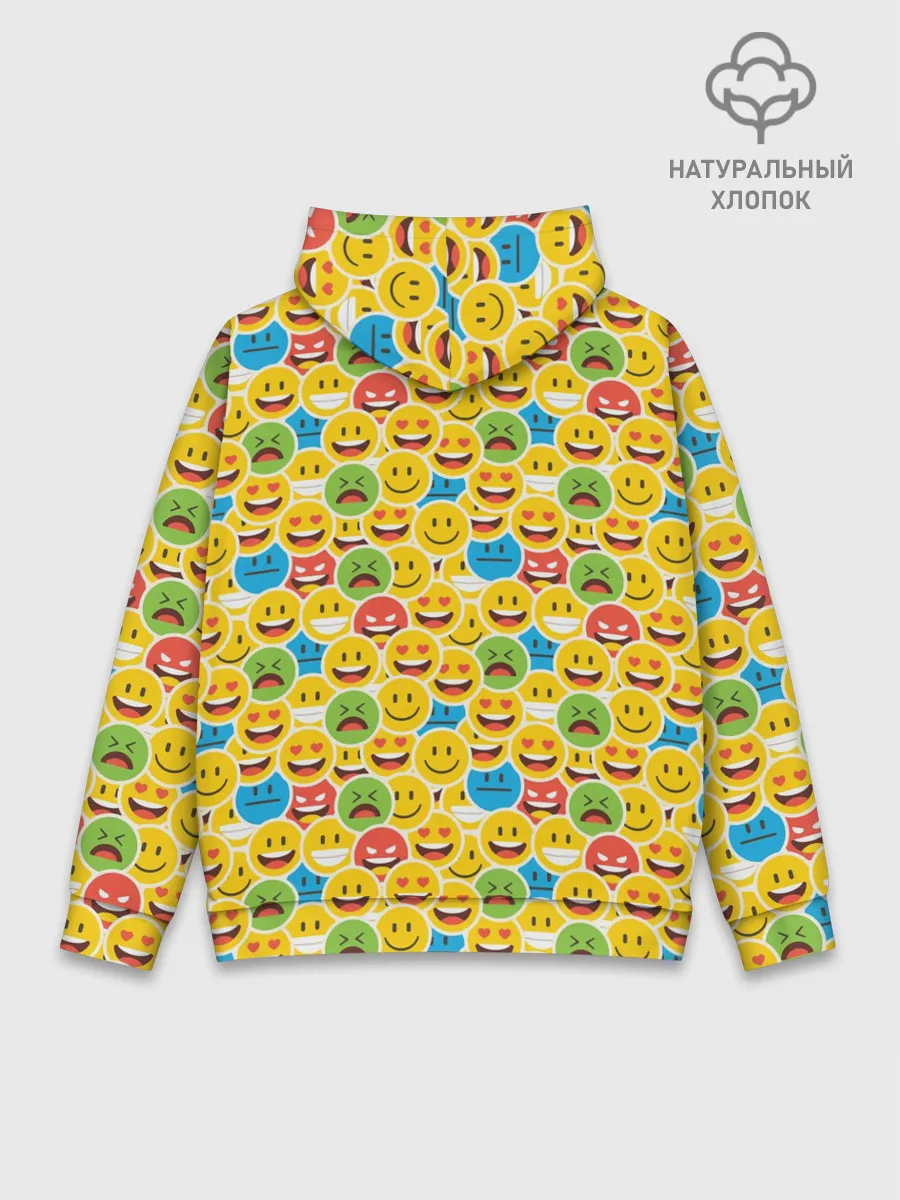 Худи мужской база хлопок / Смайлики