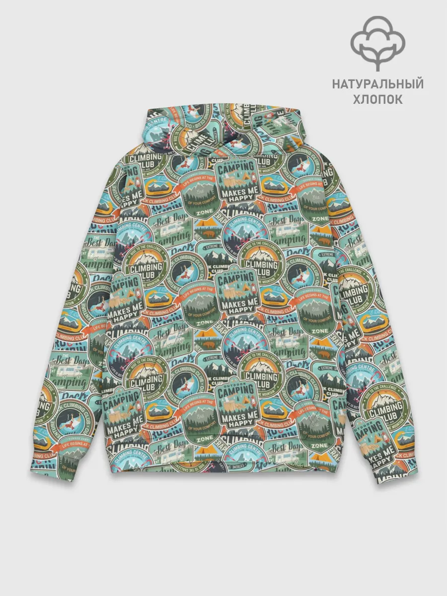 Худи мужской база хлопок / Альпинизм