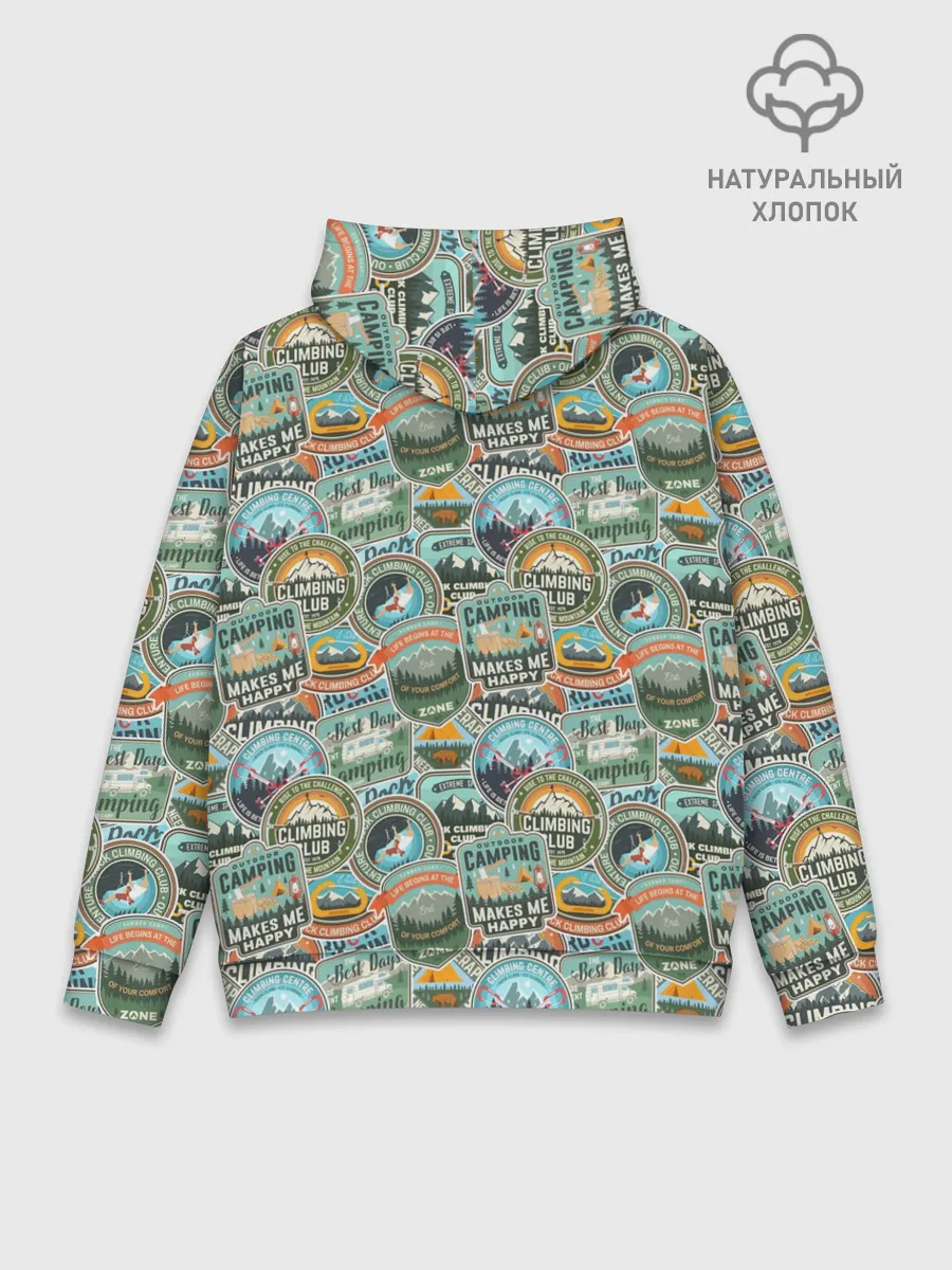 Худи мужской база хлопок / Альпинизм