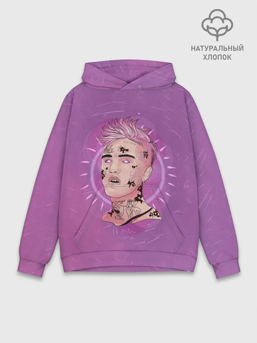 Худи мужской база хлопок / Purpule Peep