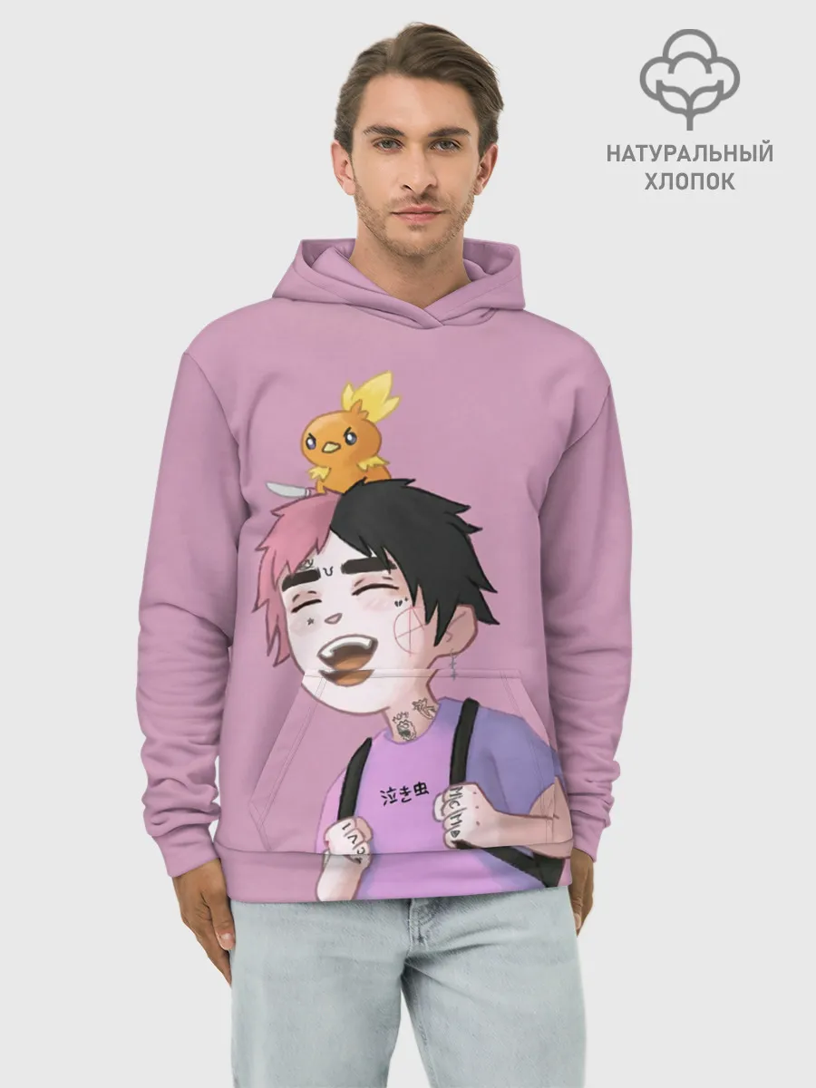 Худи мужской база хлопок / Young Lil Peep