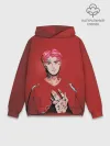Худи мужской база хлопок / Red Lil Peep
