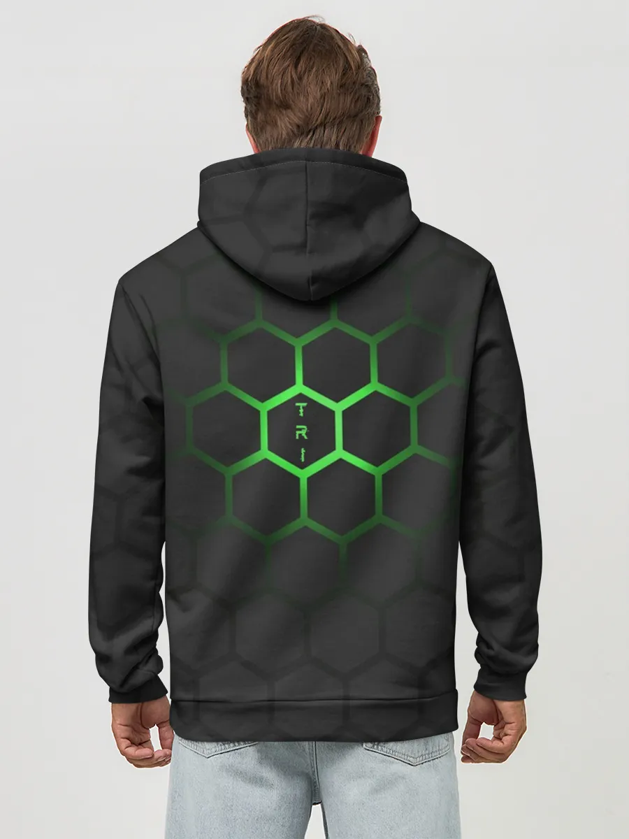 Худи мужской база хлопок / Триатлон | спортсмены