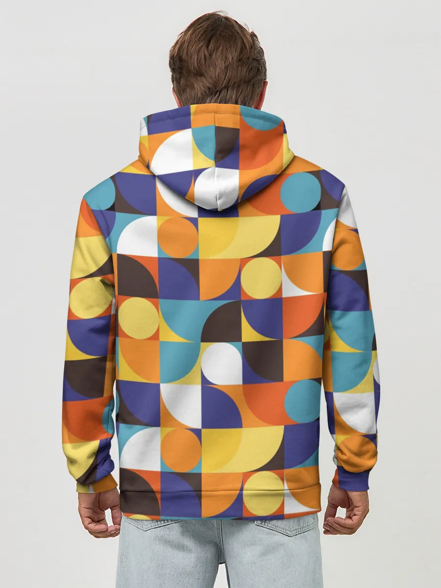 Худи мужской база хлопок / Геометрия