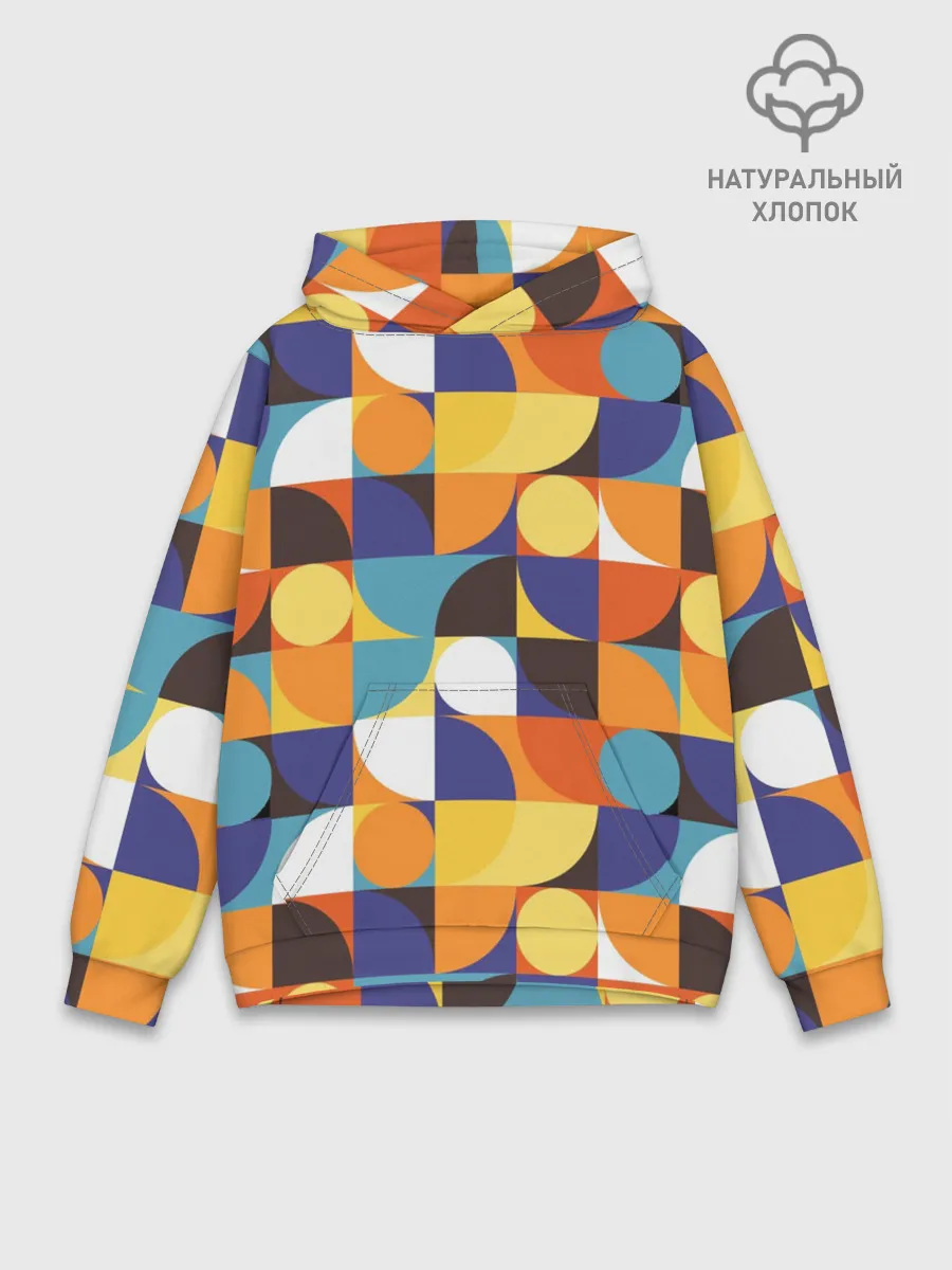 Худи мужской база хлопок / Геометрия