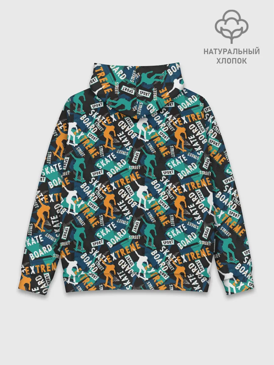 Худи мужской база хлопок / SKATEBOARD
