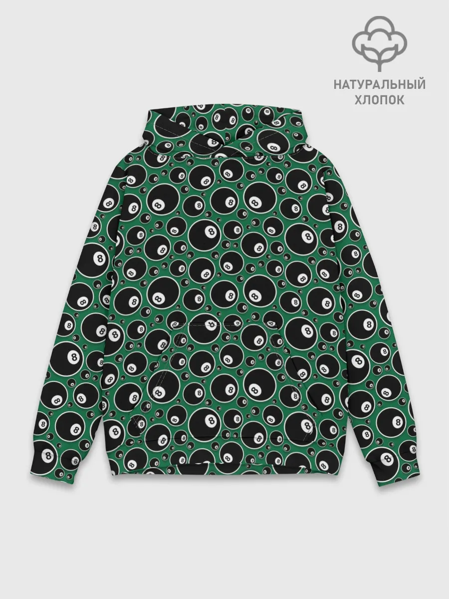 Худи мужской база хлопок / Бильярдные Шары