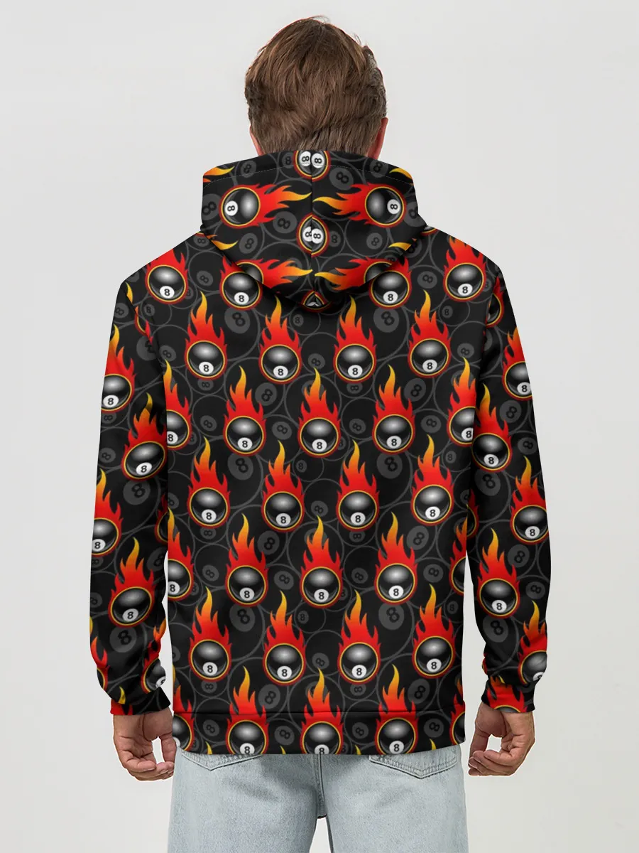 Худи мужской база хлопок / Бильярдист