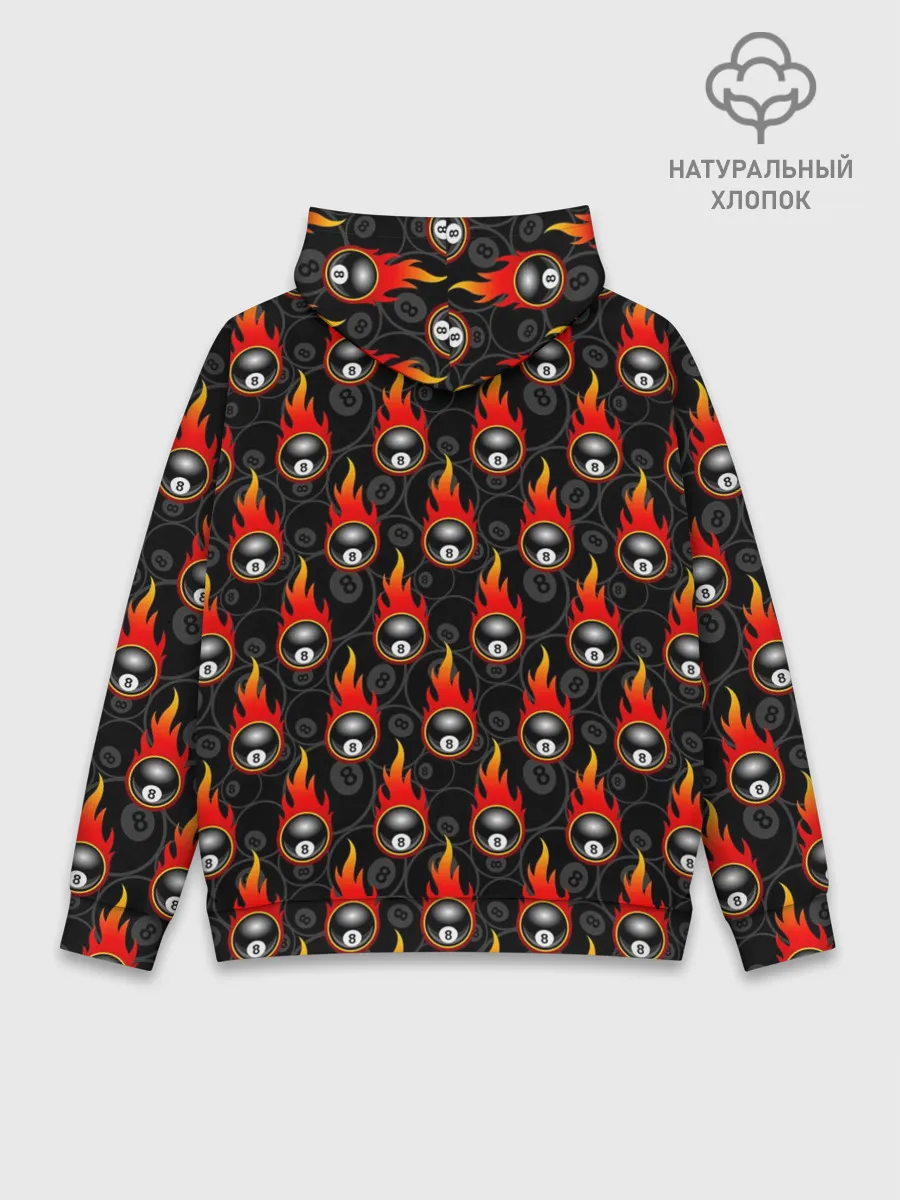 Худи мужской база хлопок / Бильярдист