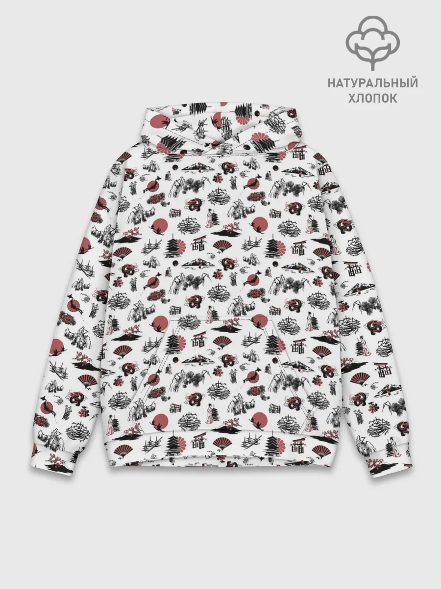 Худи мужской база хлопок / Япония