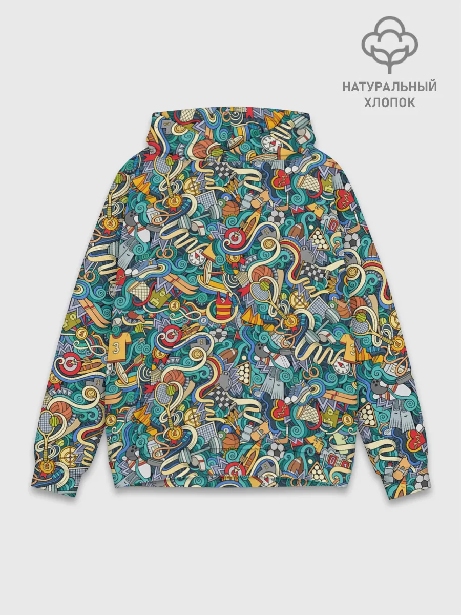 Худи мужской база хлопок / Sport