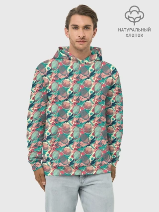 Худи мужской база хлопок / Теннисные Ракетки