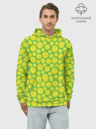 Худи мужской база хлопок / Теннисные Мячики