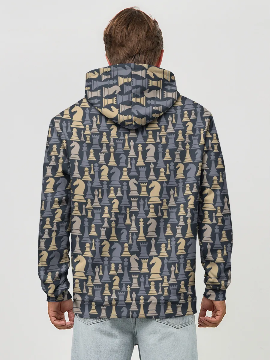 Худи мужской база хлопок / Шахматист