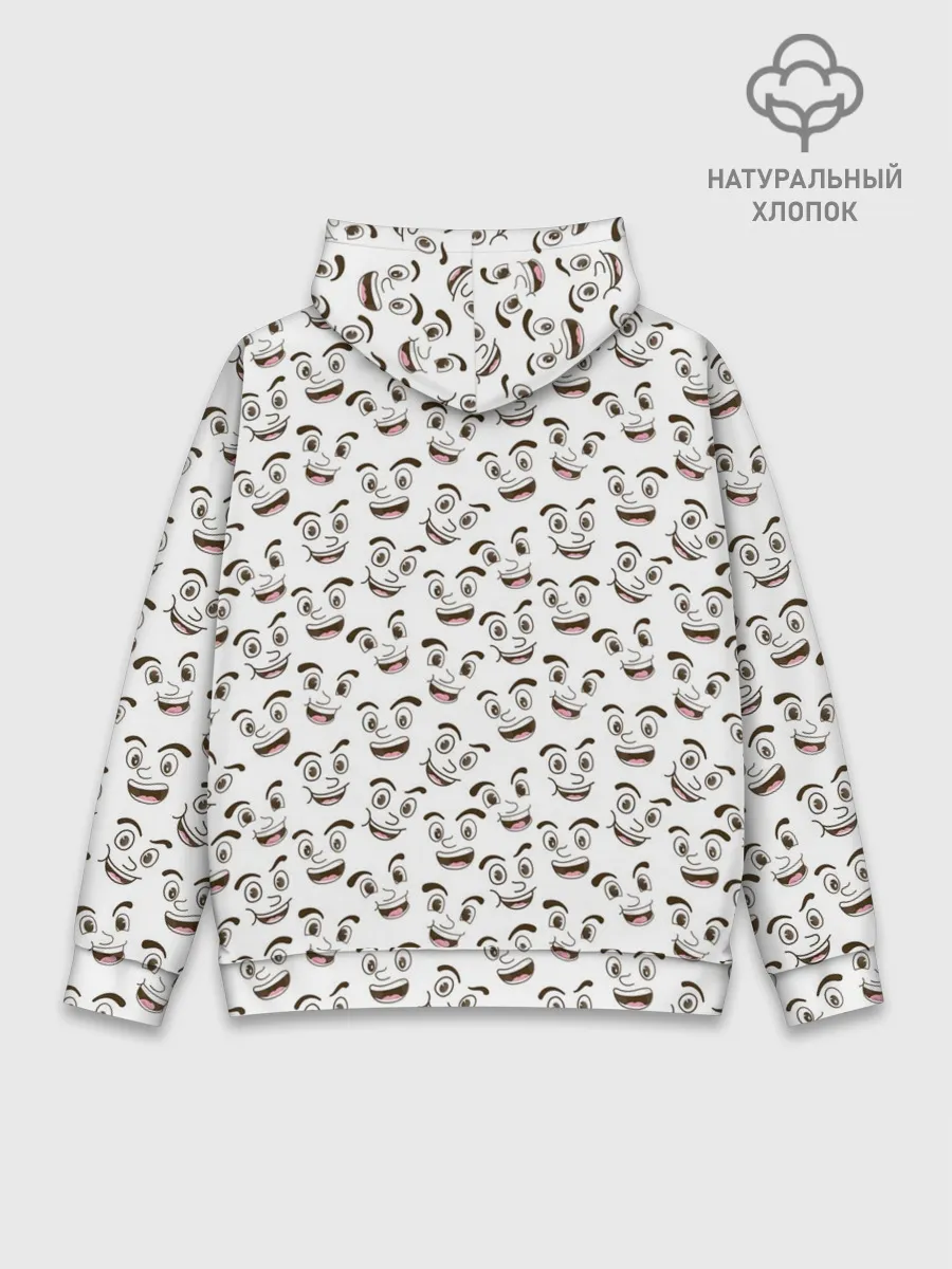 Худи мужской база хлопок / Рожицы