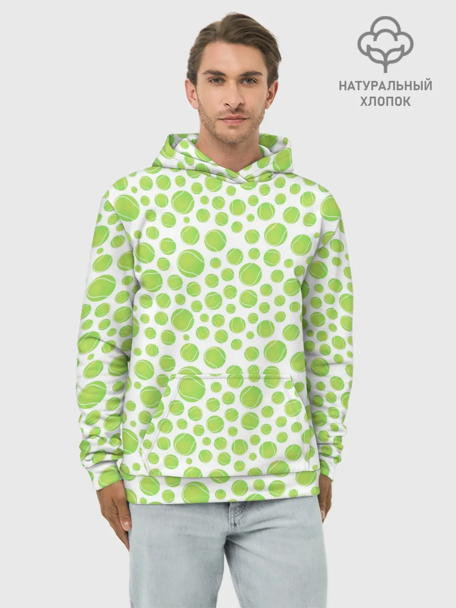 Худи мужской база хлопок / Теннис