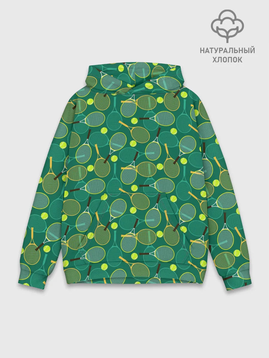 Худи мужской база хлопок / Большой Теннис