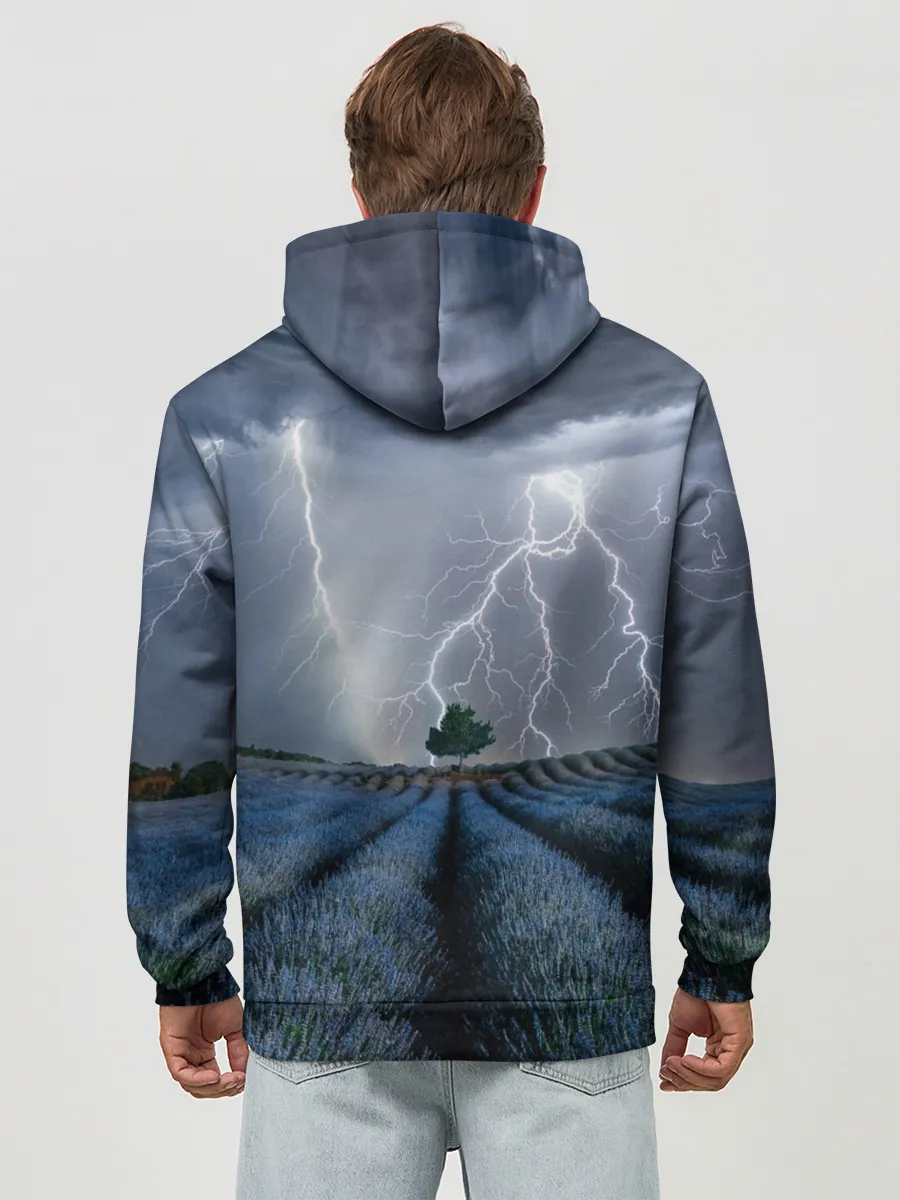 Худи мужской база хлопок / Молнии