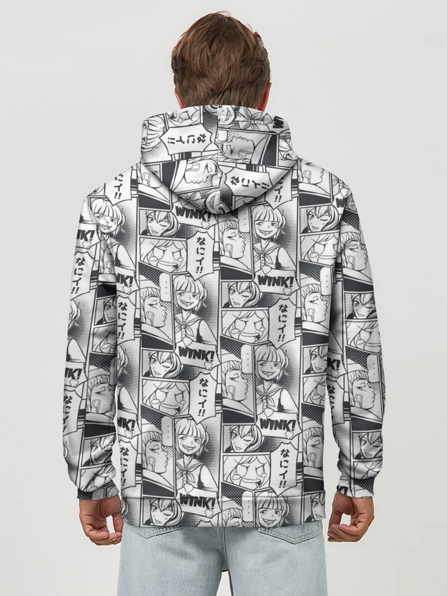 Худи мужской база хлопок / Манга