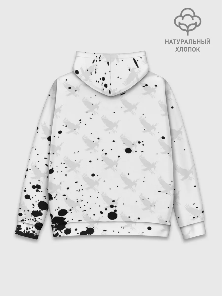 Худи мужской база хлопок / Лозунг Карасуно ворон Haikyu!!