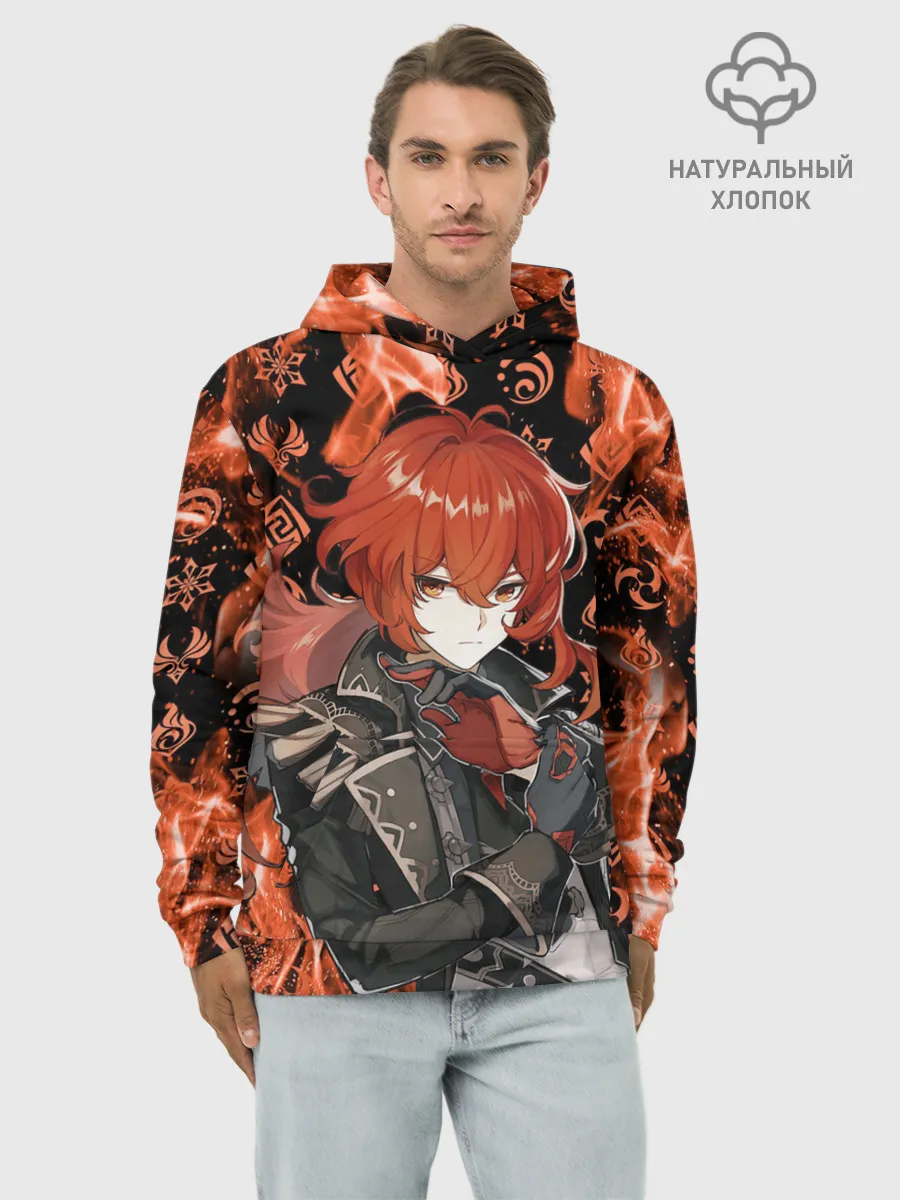 Худи мужской база хлопок / DILUC