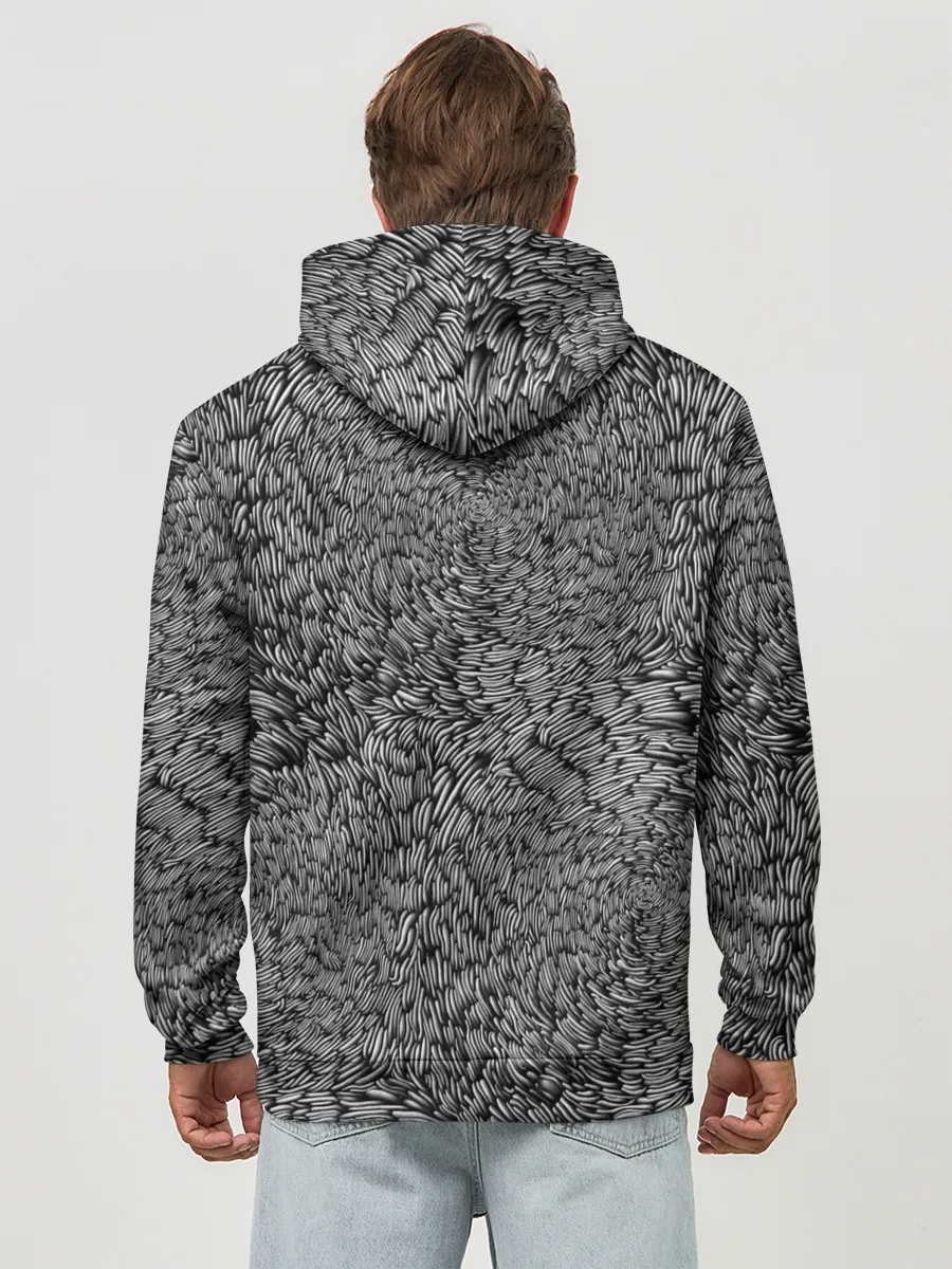 Худи мужской база хлопок / Черви