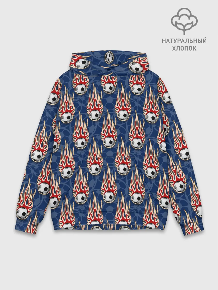 Худи мужской база хлопок / Футбольные Мячи