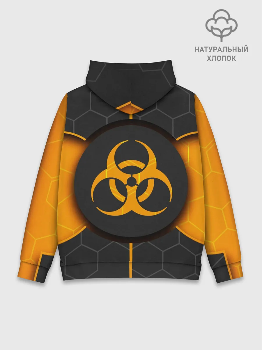 Худи мужской база хлопок / ХИМИЧЕСКАЯ ОПАСНОСТЬ 3D