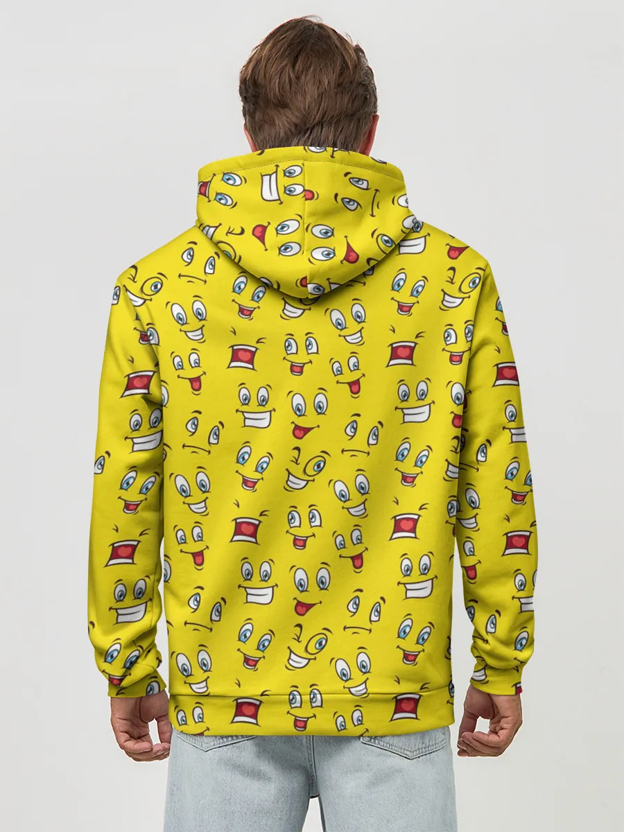 Худи мужской база хлопок / Забавные Лица
