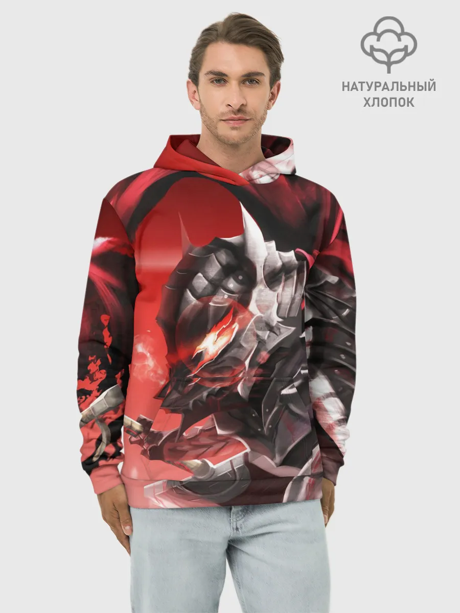 Худи мужской база хлопок / БЕРСЕРК с двух сторон