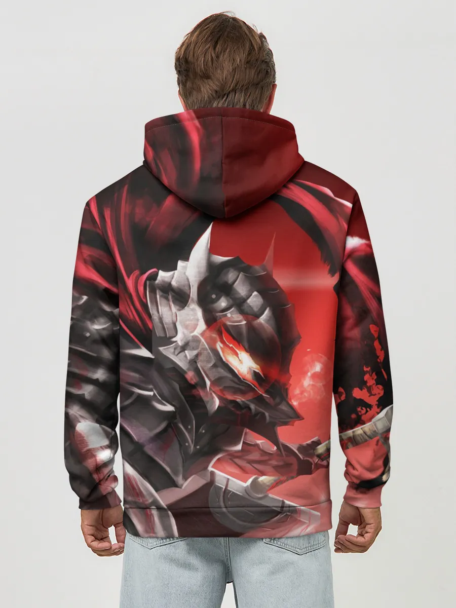 Худи мужской база хлопок / БЕРСЕРК с двух сторон