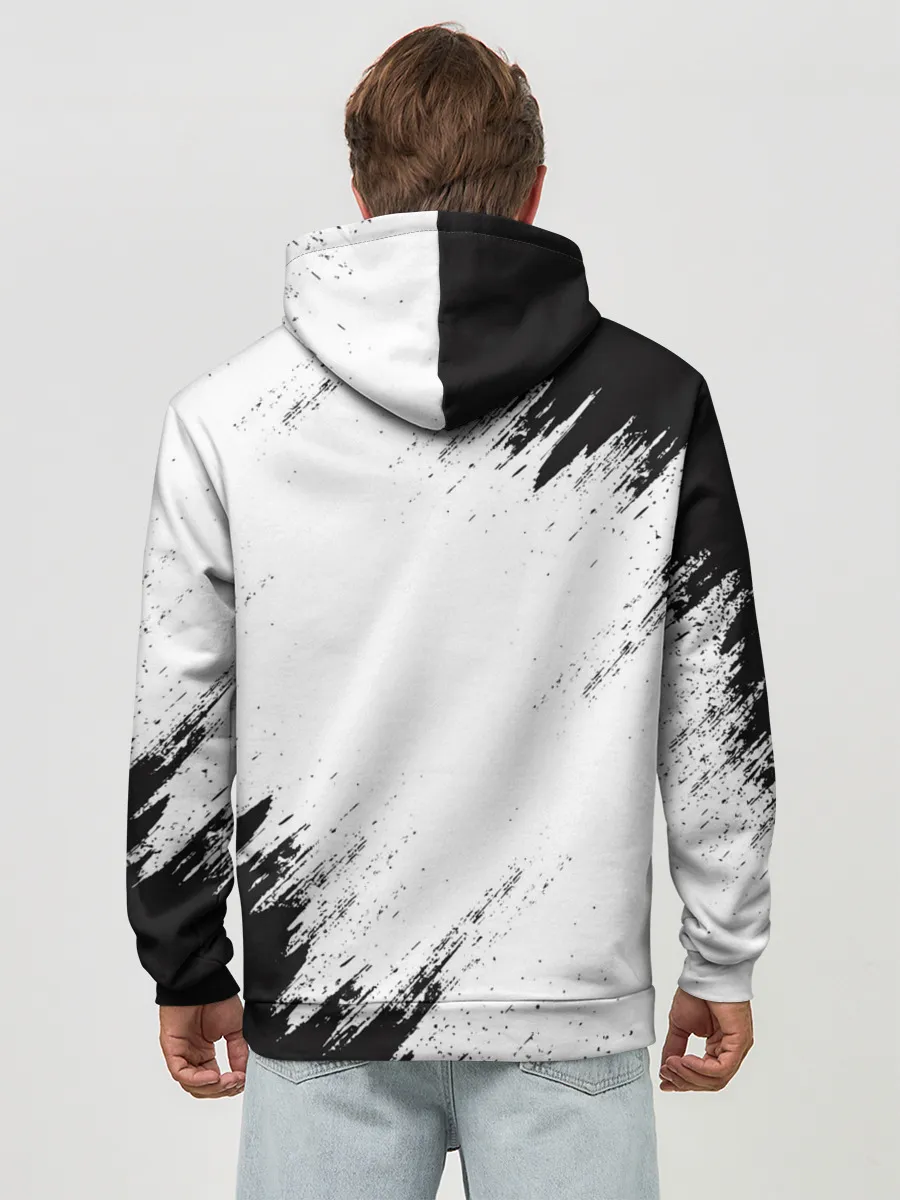 Худи мужской база хлопок / БЕРСЕРК брызги