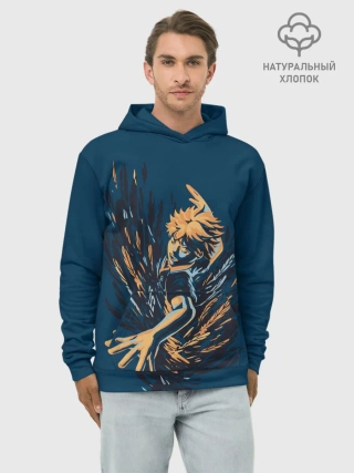 Худи мужской база хлопок / ХИНАТА | ВОЛЕЙБОЛ