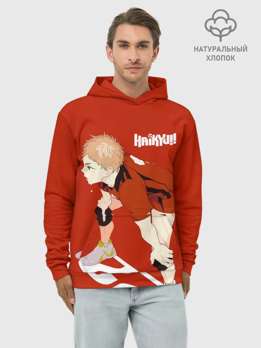 Худи мужской база хлопок / Мориске Яку старшая Некома