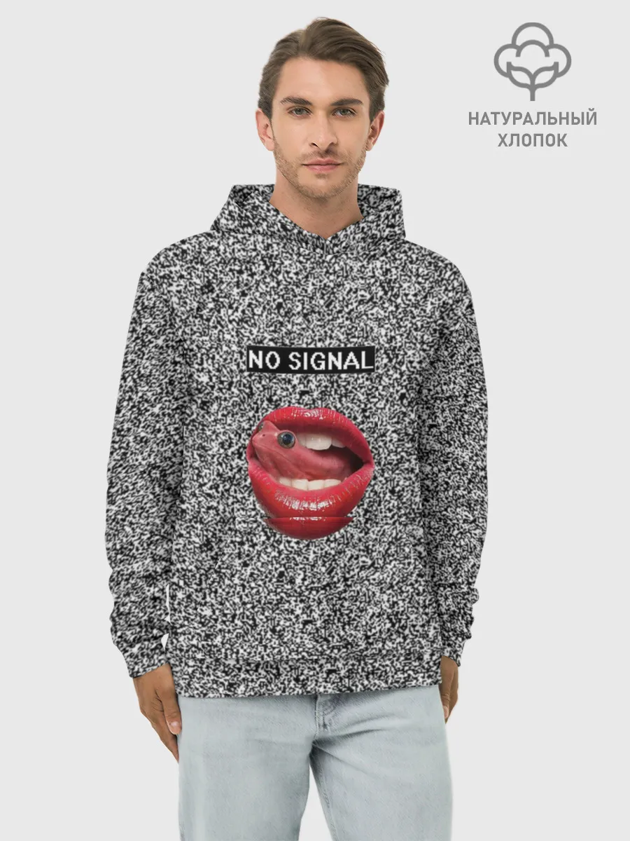 Худи мужской база хлопок / Губы