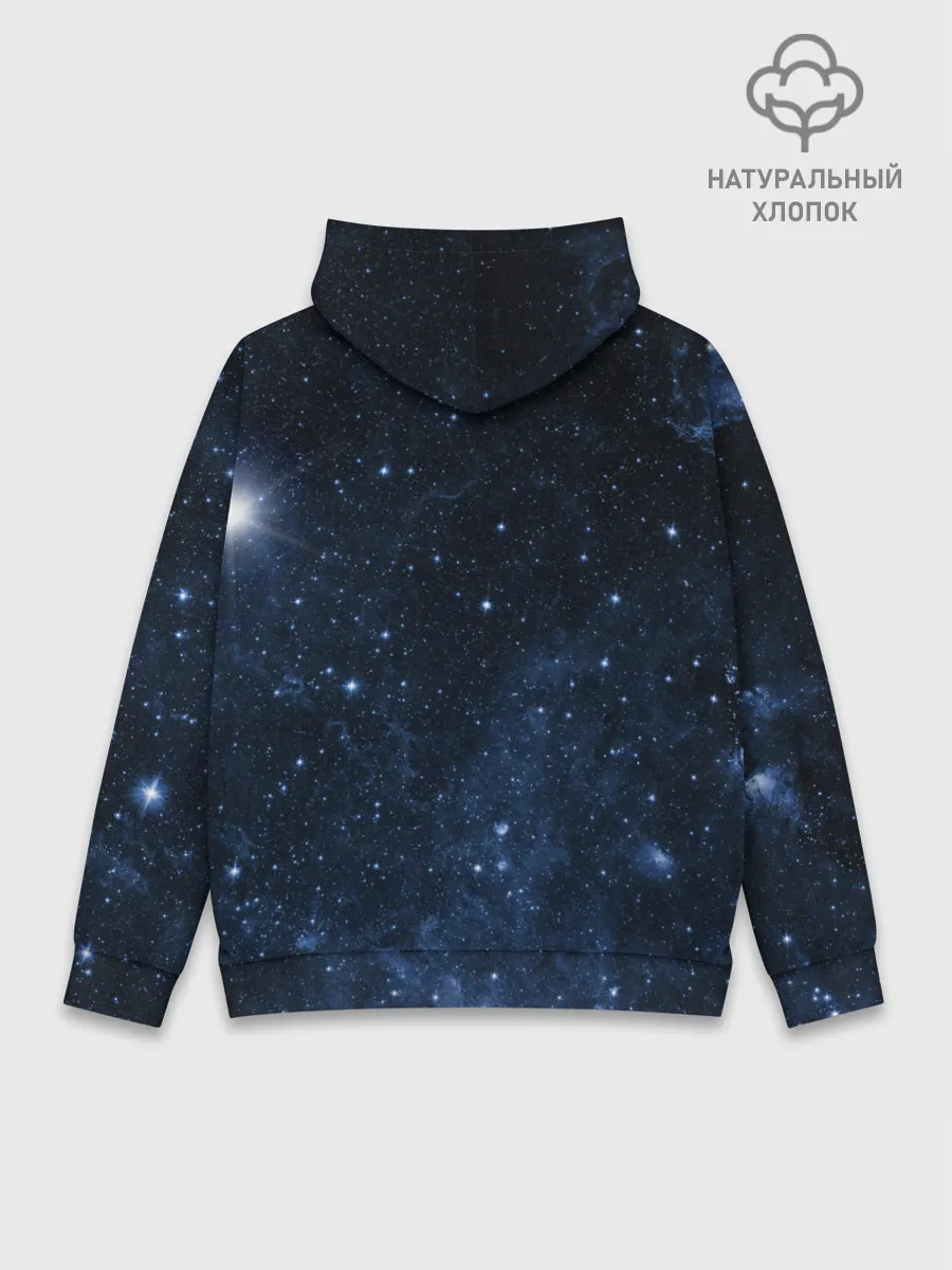 Худи мужской база хлопок / Душа идущая в космос | Soul space