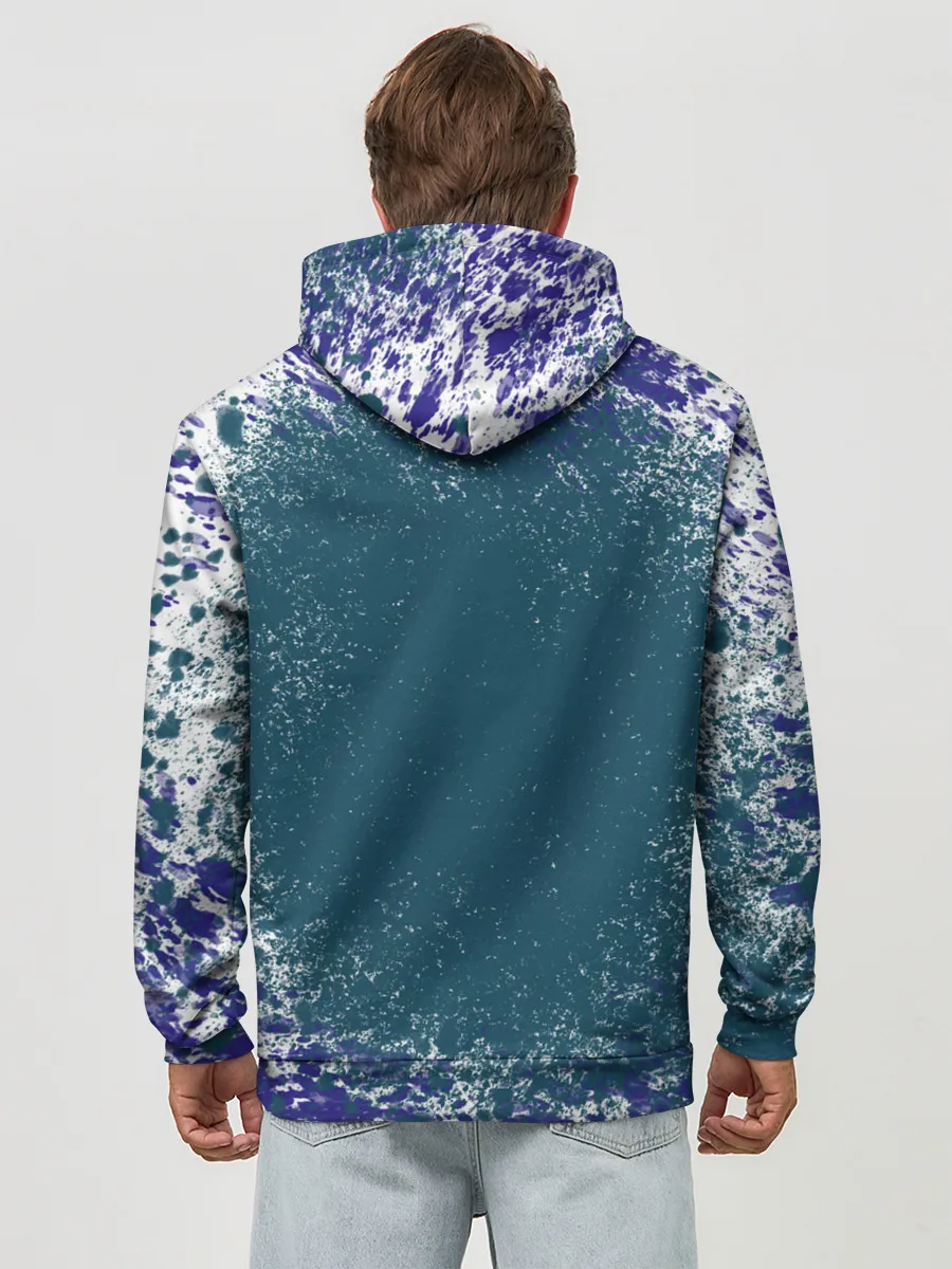 Худи мужской база хлопок / Голубая сойка