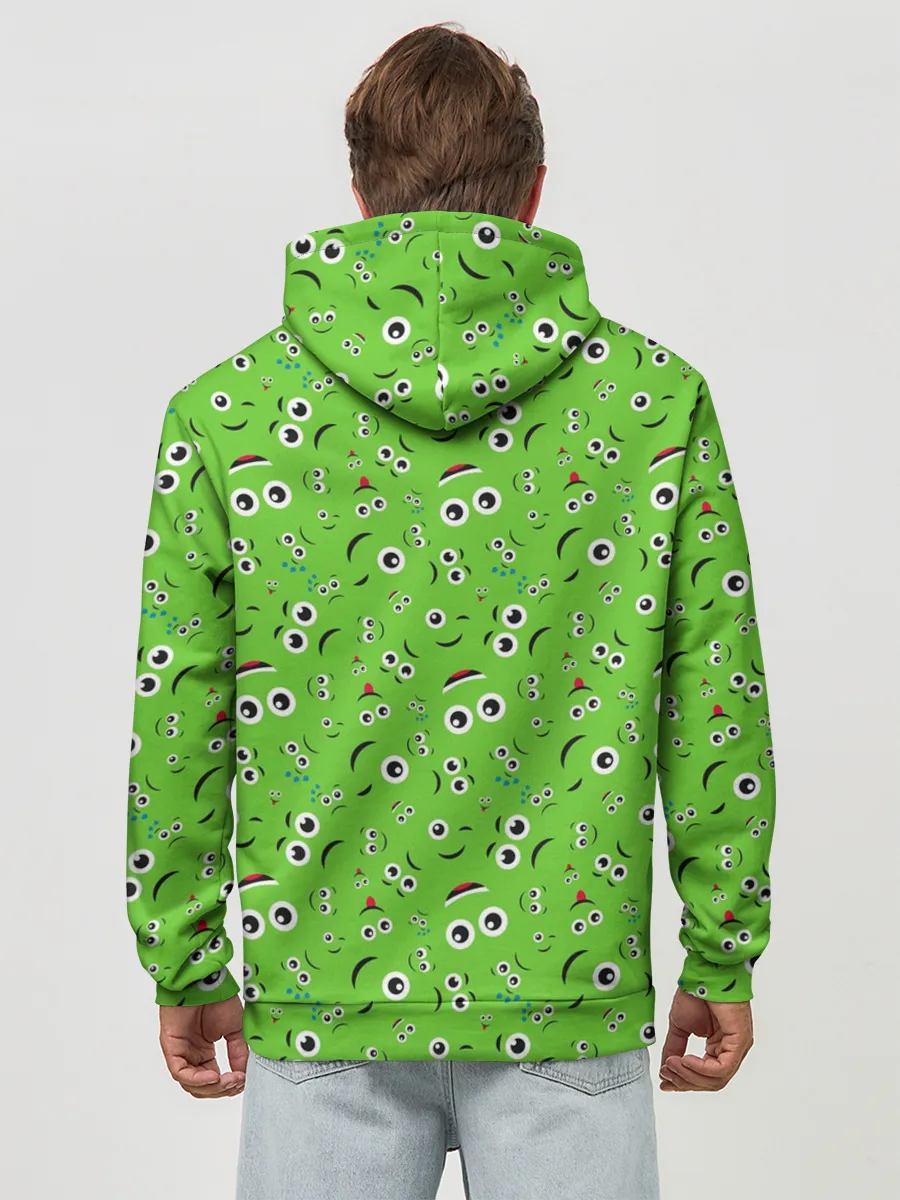 Худи мужской база хлопок / Мультяшные Лица