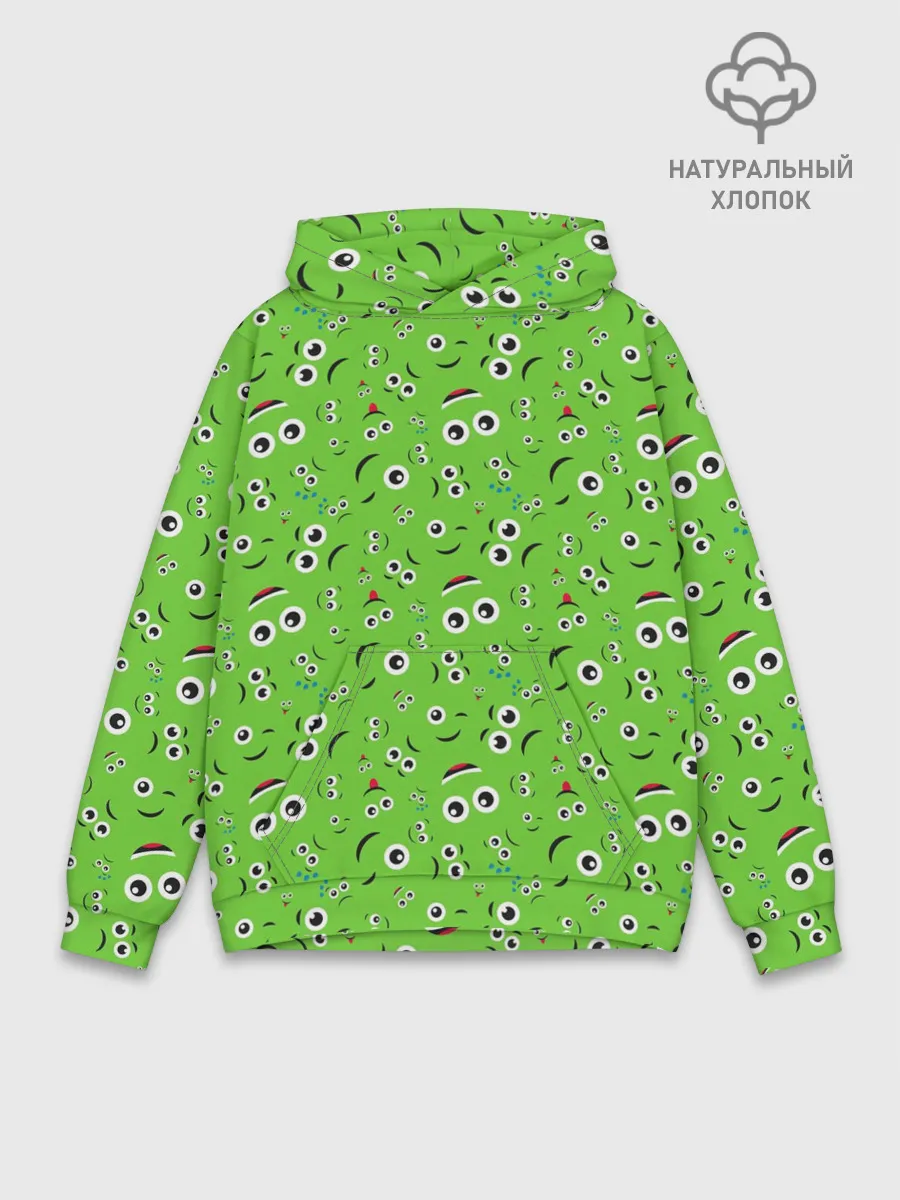 Худи мужской база хлопок / Мультяшные Лица